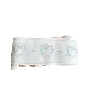 Montgomery Ward Vintage Floral Heart Wallpaper Border 5 Yards RW 7004B Lot of 4